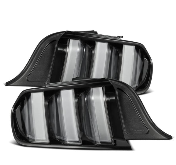 AlphaRex Prismatic LED Taillights Black clear — 2015-2023 Ford Mustang (655020)