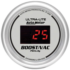 AutoMeter 2-1/16" Boost/Vacuum, 5-100 PSI, Ultra-Lite Digital