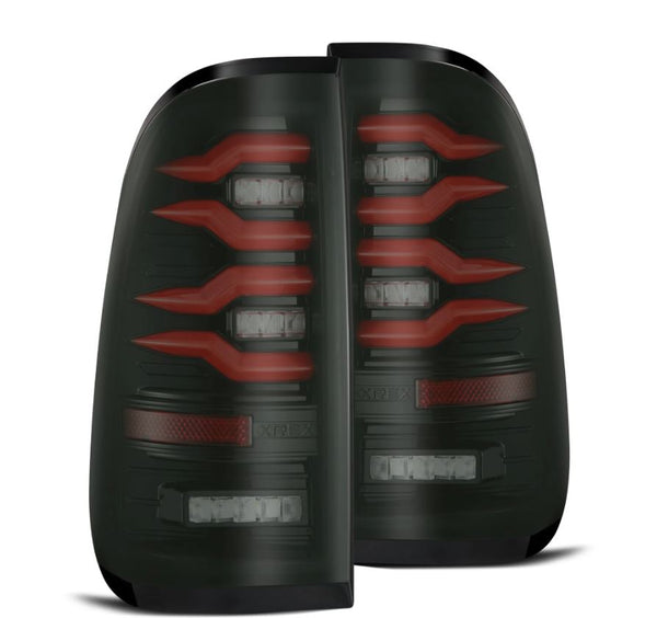 AlphaRex LED Taillights Black Red - 658003