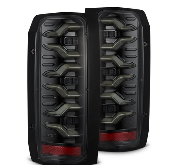 AlphaRex LED Taillights Alpha-Black — 1987-1996 Ford Bronco/F-150 (658006)