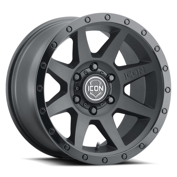 Icon Vehicle Dynamics Icon Alloys Rebound Dbl Blk 17 X 8.5/5 X 5/6 mm/4.5" Bs