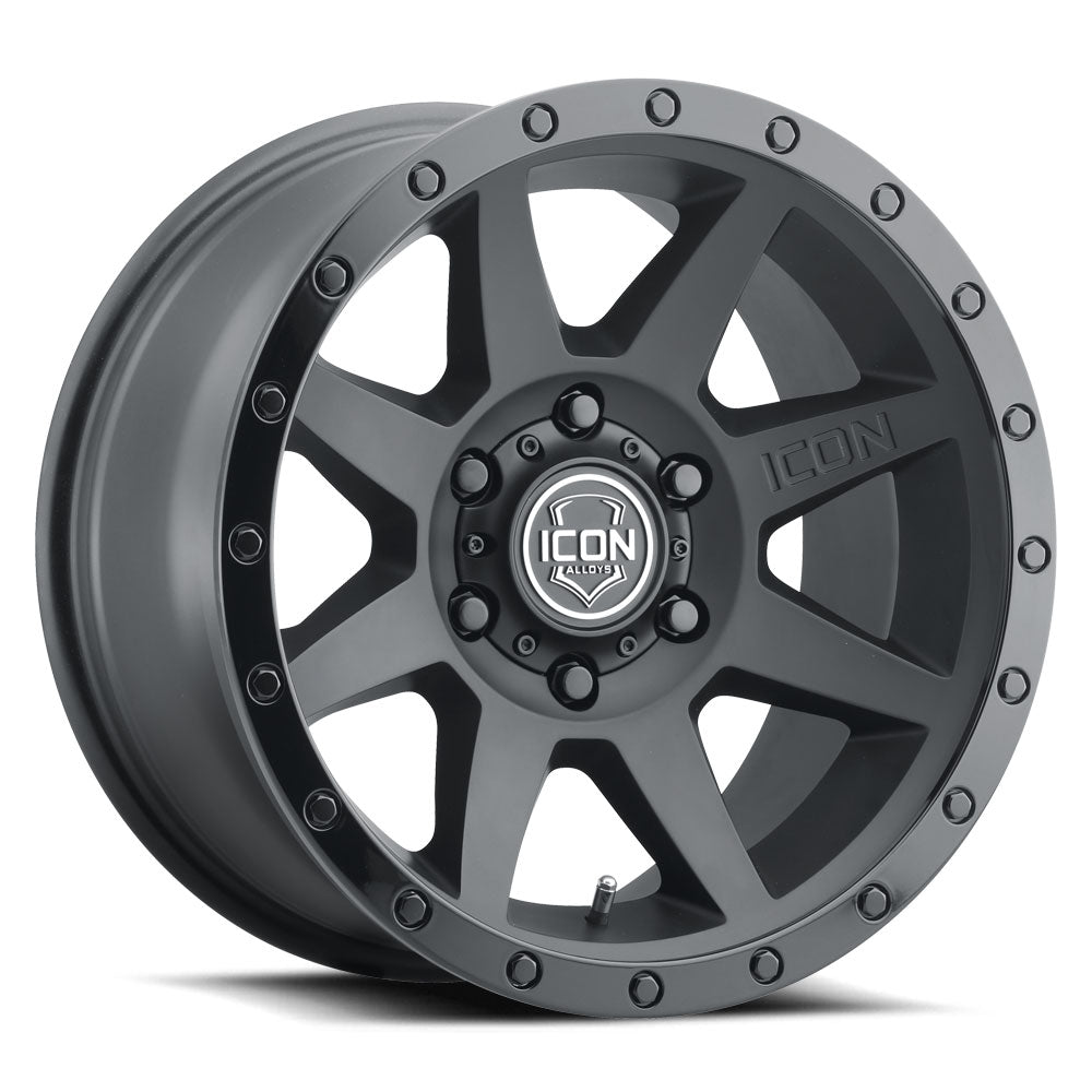 Icon Vehicle Dynamics Icon Alloys Rebound Dbl Blk 17 X 8.5/6 X 5.5/0 mm/4.75" Bs