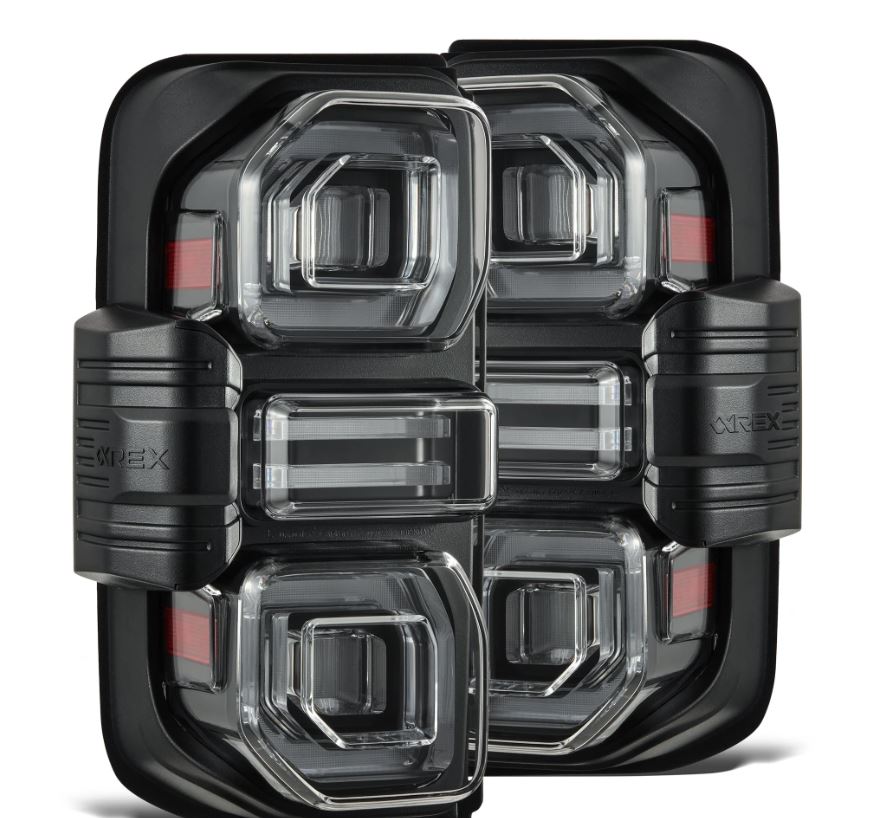 AlphaRex Prismatic LED Taillights Black - 659010