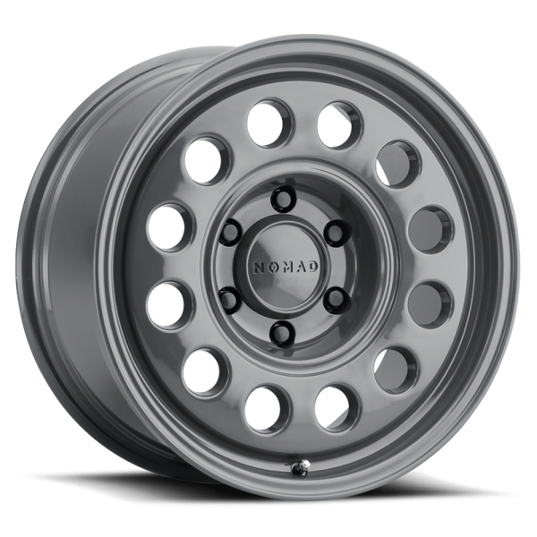 Nomad Roue N501UG Convoy 17x8.5 po / 6x139.7 / déport 0mm / alésage 106.1mm - gris brillant