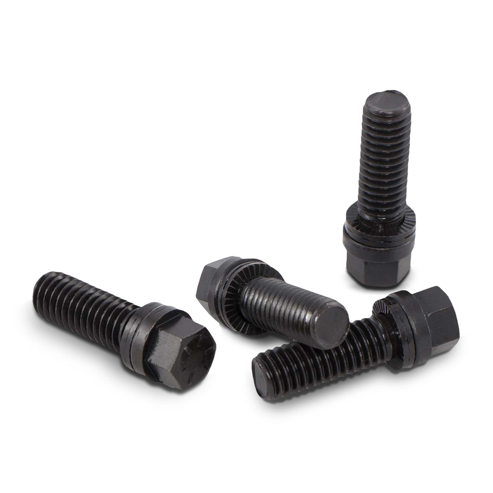 Proform Wedge-Locking Header Bolts Hex Head 3/8 dia. X 3/4in Black Oxide 12 Pcs — 4" (66827)