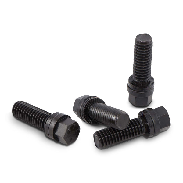 Proform Wedge-Locking Header Bolts Hex Head 3/8 dia. X 1in Blk Oxide Finish 16 Pcs — 1" (66825)