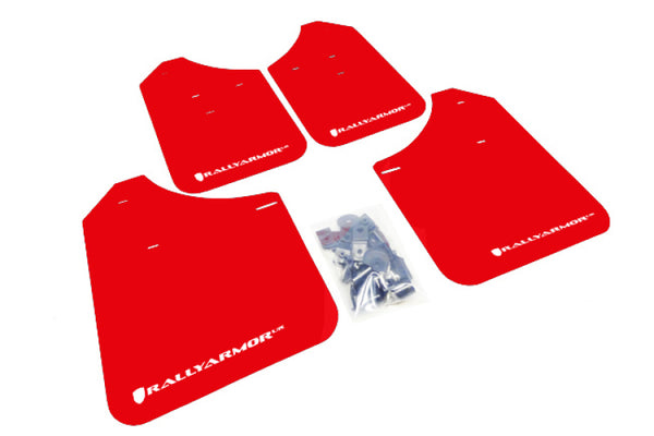 Rally Armor Garde-boue UR 02-07 Subaru WRX/STI/RS/2.5i (familiales : modification requise) - rouge avec logo blanc