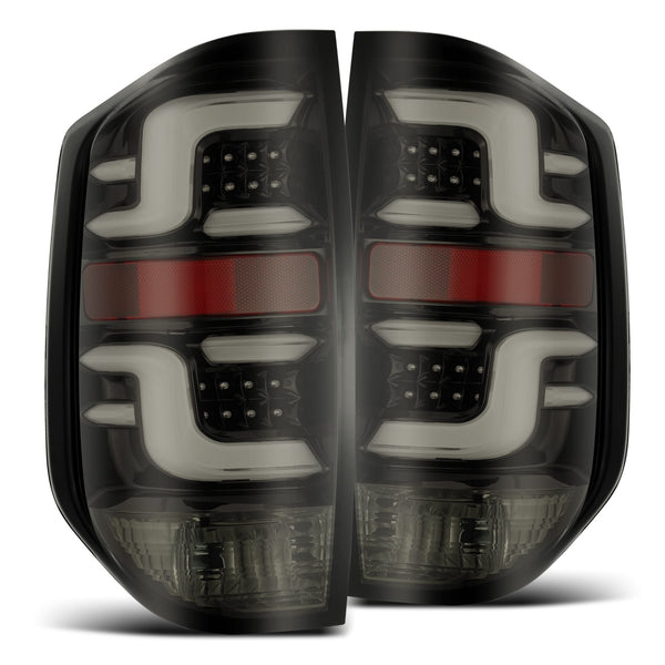 AlphaRex LED Taillights Jet Black — 2014-2020 Toyota Tundra (672010)