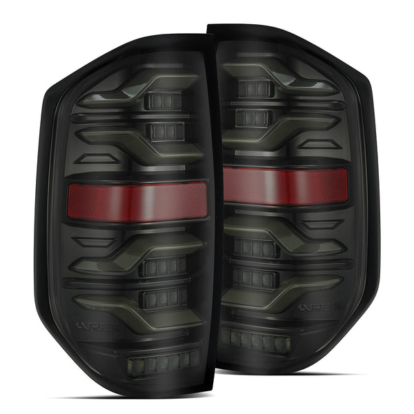 AlphaRex LED Taillights Alpha-Black — 2014-2021 Toyota Tundra (672030)