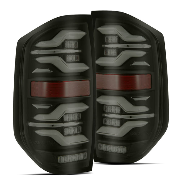 AlphaRex LED Taillights Black — 2014-2021 Toyota Tundra (672040)