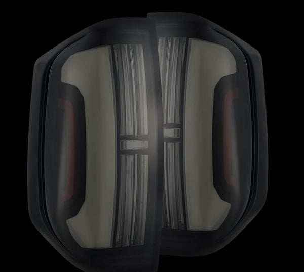 AlphaRex Prismatic LED Taillights Alpha Black — 2014-2021 Toyota Tundra (672042)
