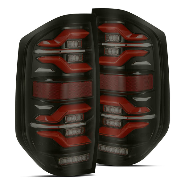 AlphaRex LED Taillights Black-Red — 2014-2021 Toyota Tundra (672050)