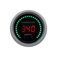 AutoMeter Gauge, Fluid Temperature, 2 1/16", 2 Chan, Selectable, Sport-Comp Elite Digital