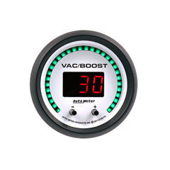 AutoMeter Gauge, Vac/Boost, 2 1/16", Two Channel, Selectable, Phantom Elite Digital