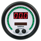 GAUGE, SPEEDO, 3 3/8", 260 MPH / 260 KM/H, ELEC PROGRAM, PHANTOM ELITE DIGITAL