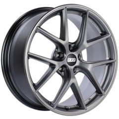 BBS Roue CI-R 19x9 5x120 ET20 -82mm PFS/clip requis - argent platine avec protège-jante poli