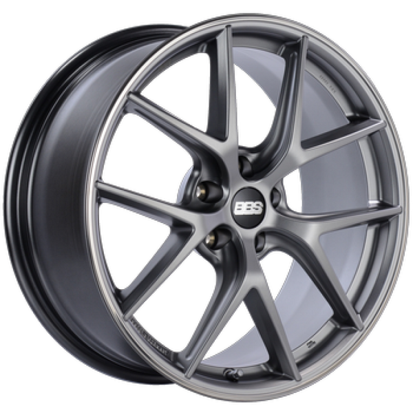 BBS Roue CI-R 19x8 5x120 ET45 à protège-jante poli - argent platine - PFS/agrafe 82mm requis