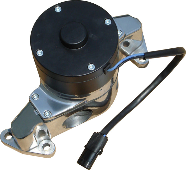 Proform Electric Engine Water Pump Aluminum Polished Finish Fits SB Ford Engines