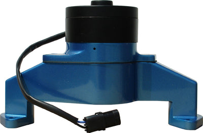 Proform Electric Engine Water Pump Aluminum Blue Powder Coat Fits BB Chevy Engines