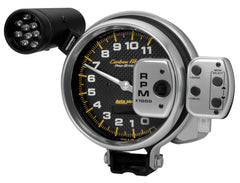 AutoMeter 5" Tachometer, 0-11,000 RPM, Pro-Stock Pedestal W/ Super Lite & Peak Mem, Fiber