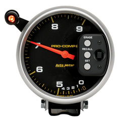 AutoMeter 5" Tachometer, 0-9000 RPM, Pedestal Dual Range W/ Quick Lite & Peak Memory