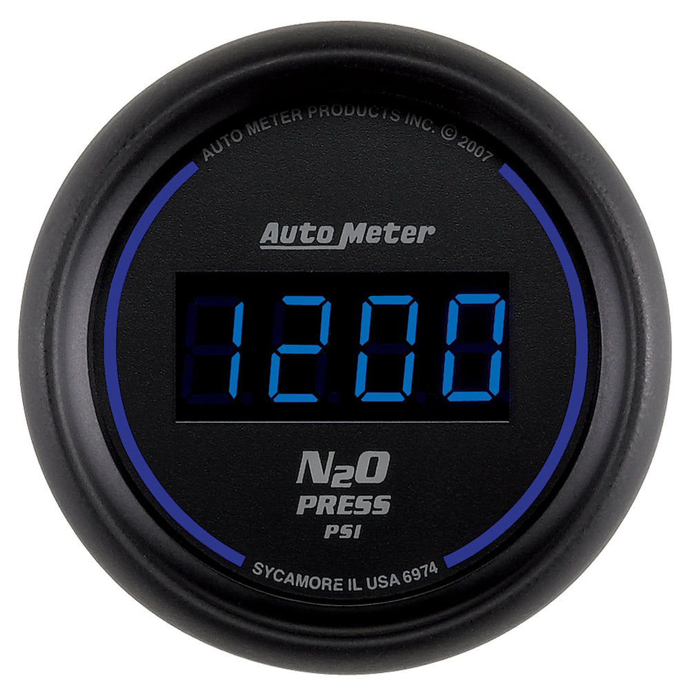 AutoMeter 2-1/16" Nitrous Pressure, 0-1600 PSI, Cobalt Digital