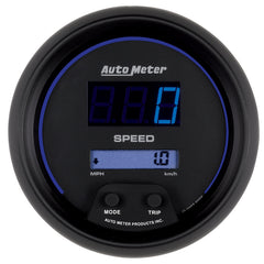 AutoMeter 3-3/8" Speedometer, 0-260 MPH / 0-260 KM/H, Cobalt Digital