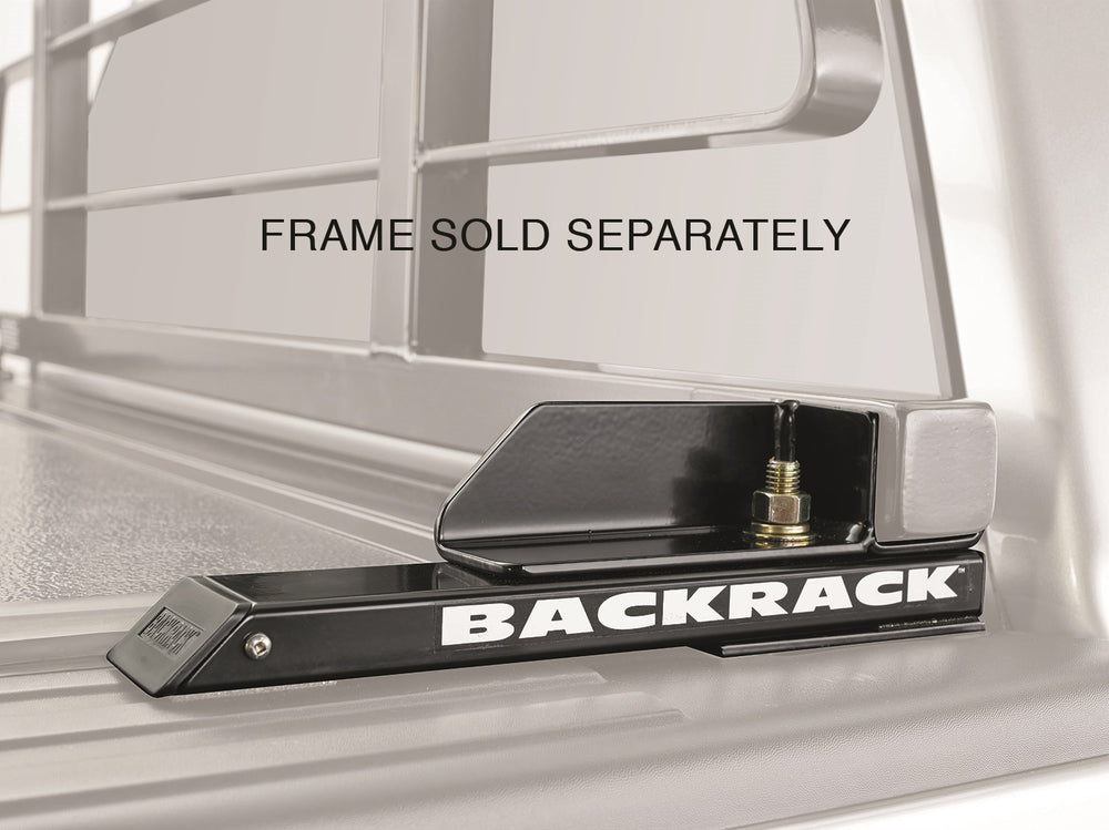 BackRack Gussets Pair Low Profile w/Tonneau Cover Hardware Kit - Black (BK40167)