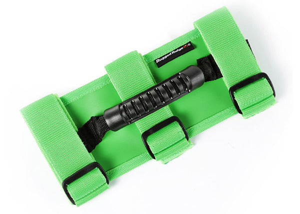 Rugged Ridge Ultimate Grab Handle Kit Green - 5519 Jeep CJ/Wrangler/Gladiator