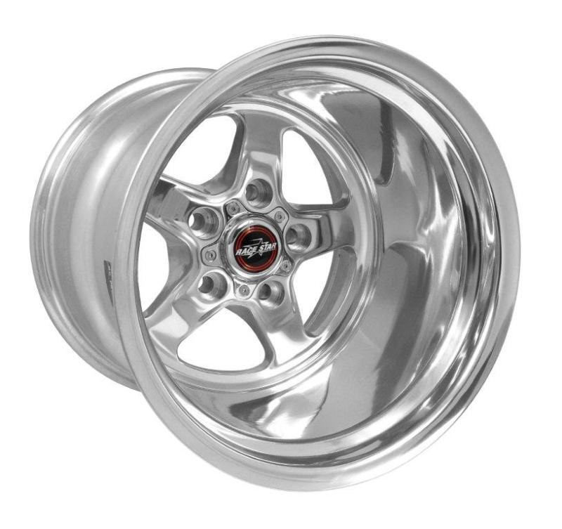 Race Star Roue 92 Drag Star 15x14.00 5x4.75bc 4.00bs perçage direct - poli