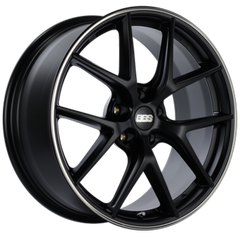 BBS CI-R 20x9 5x112 ET38 Satin Black Polished Rim Protector Wheel - 82mm PFS/Clip Required