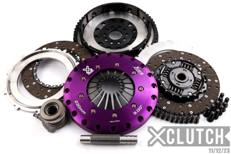 XClutch Ensemble d'embrayage bidisque à ressorts organique 9 po 05-07 Volvo S40 T5 2.5L
