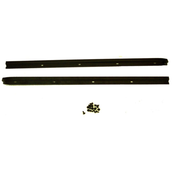 Rugged Ridge Profilé de pare-brise, noir, perçage mineur — 76-95 Jeep CJ / Jeep Wrangler (13308.01)