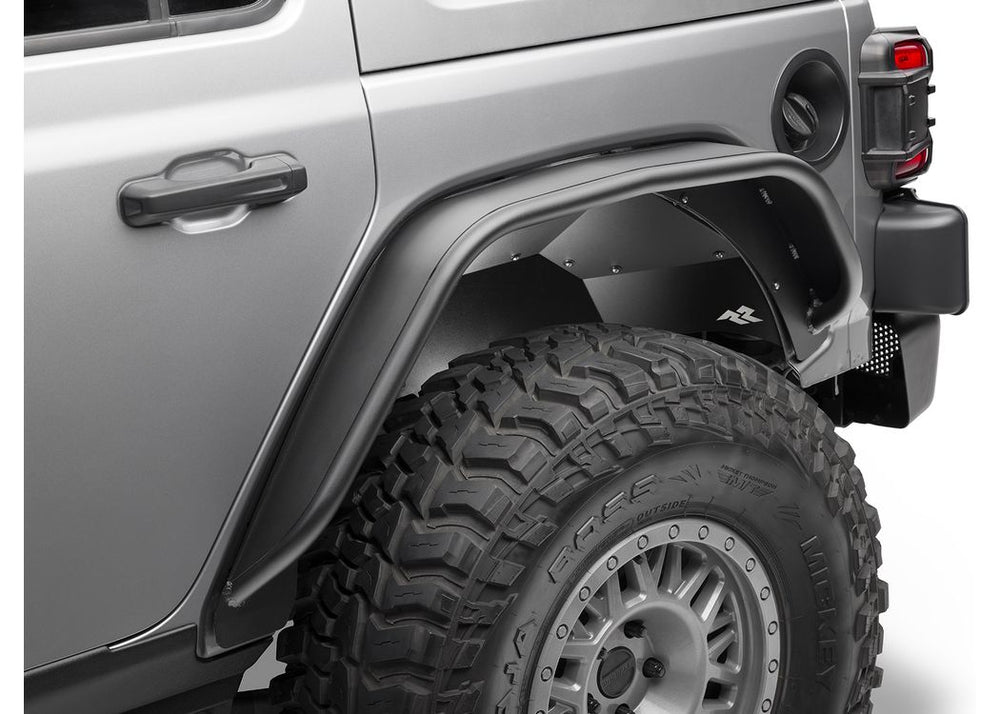 Rugged Ridge HD Steel Tube Fenders Rear Pair Black - 1819 JL
