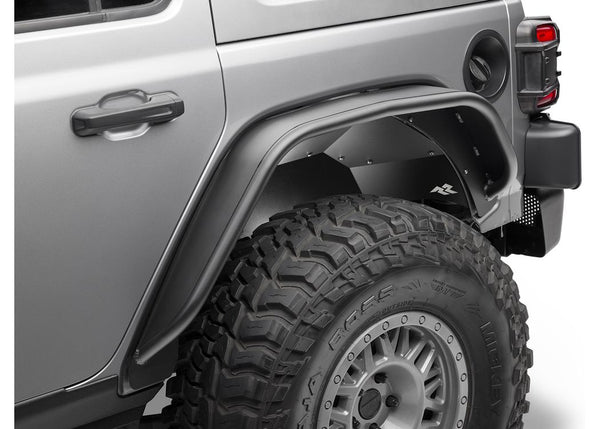 Rugged Ridge HD Steel Tube Fenders Rear Pair Blk - 1819 JL