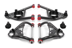 BMR Ensemble de bras triangulaires supérieurs et inférieurs 64-72 A-Body - noir martelé