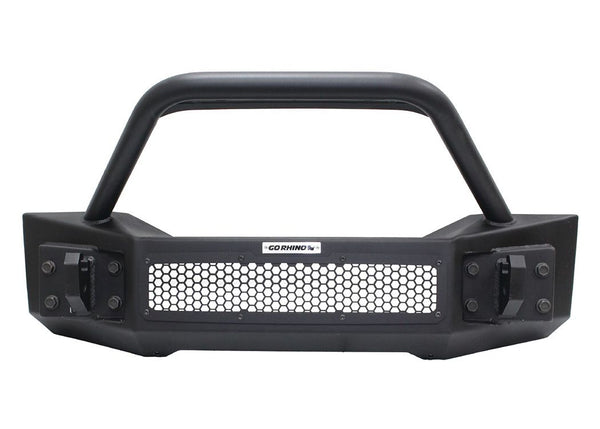 Go Rhino 2018+ Wrangler JL Rockline Front Stubby Bumper With Overrider Bar (331101T)