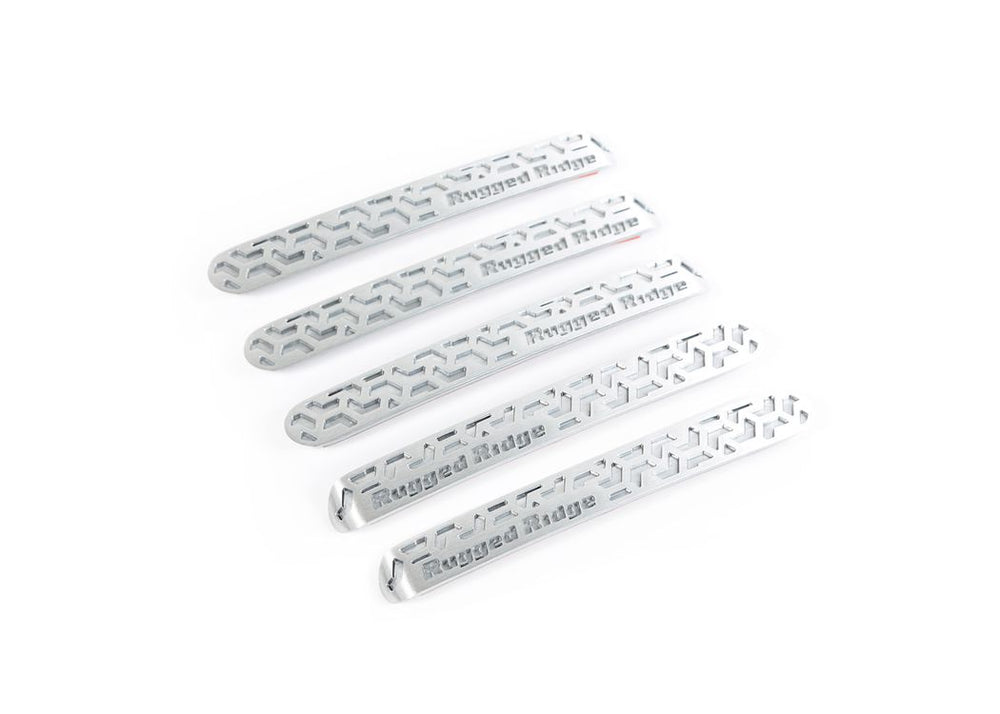 Rugged Ridge Door Handle Inserts Brushed Tread 4D - 0717 Jku