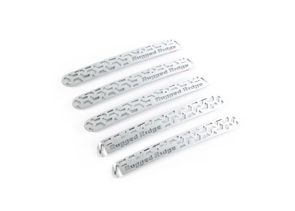 Rugged Ridge Door Handle Inserts Brushed Tread 4D - 0717 Jku