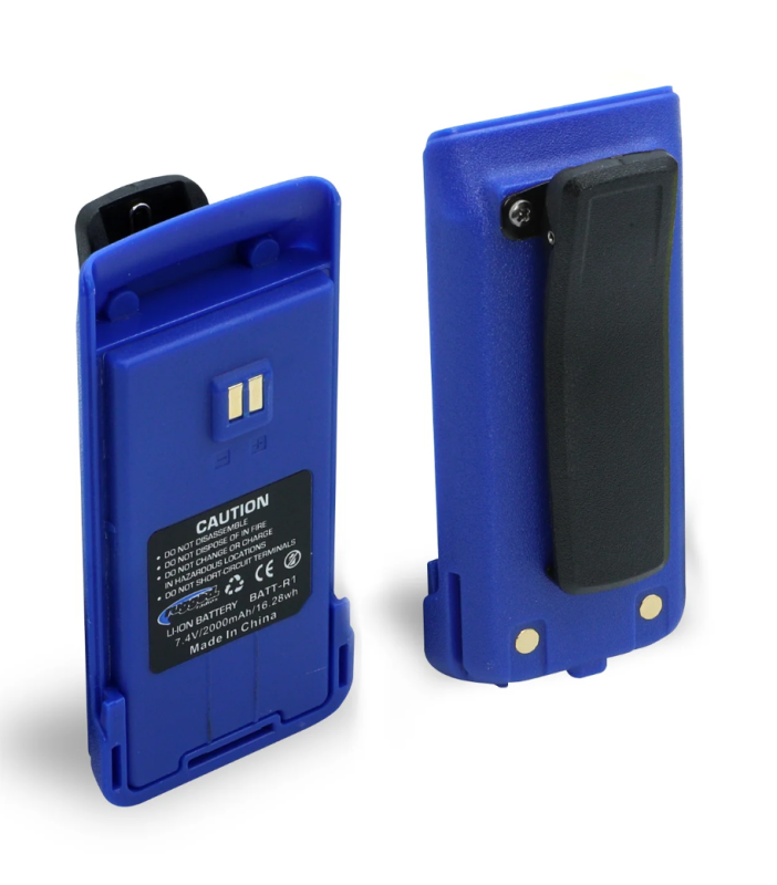 Rugged Radios Replacement Lithium Battery for R1 Handheld Radio w/12v Charge Port