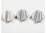Rugged Ridge Alum Climate Control Knob Set Blue 07-10 Jeep Wrangler JK (1142005)