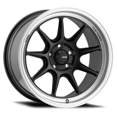 Konig Countergram 18x11B 5x114.3 ET15 - noir mat / rebord usiné mat