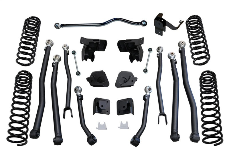 Superlift Ensemble à bras longs 4 po - amortisseurs à réservoir Fox 07-18 Jeep Wrangler JK