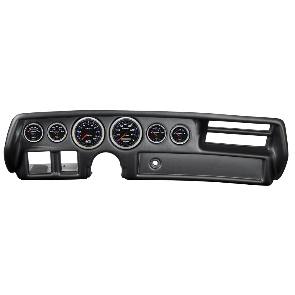 AutoMeter 6 Gauge Direct-Fit Dash Kit, Chevelle / EL Camino / Malibu 70-72, Cobalt