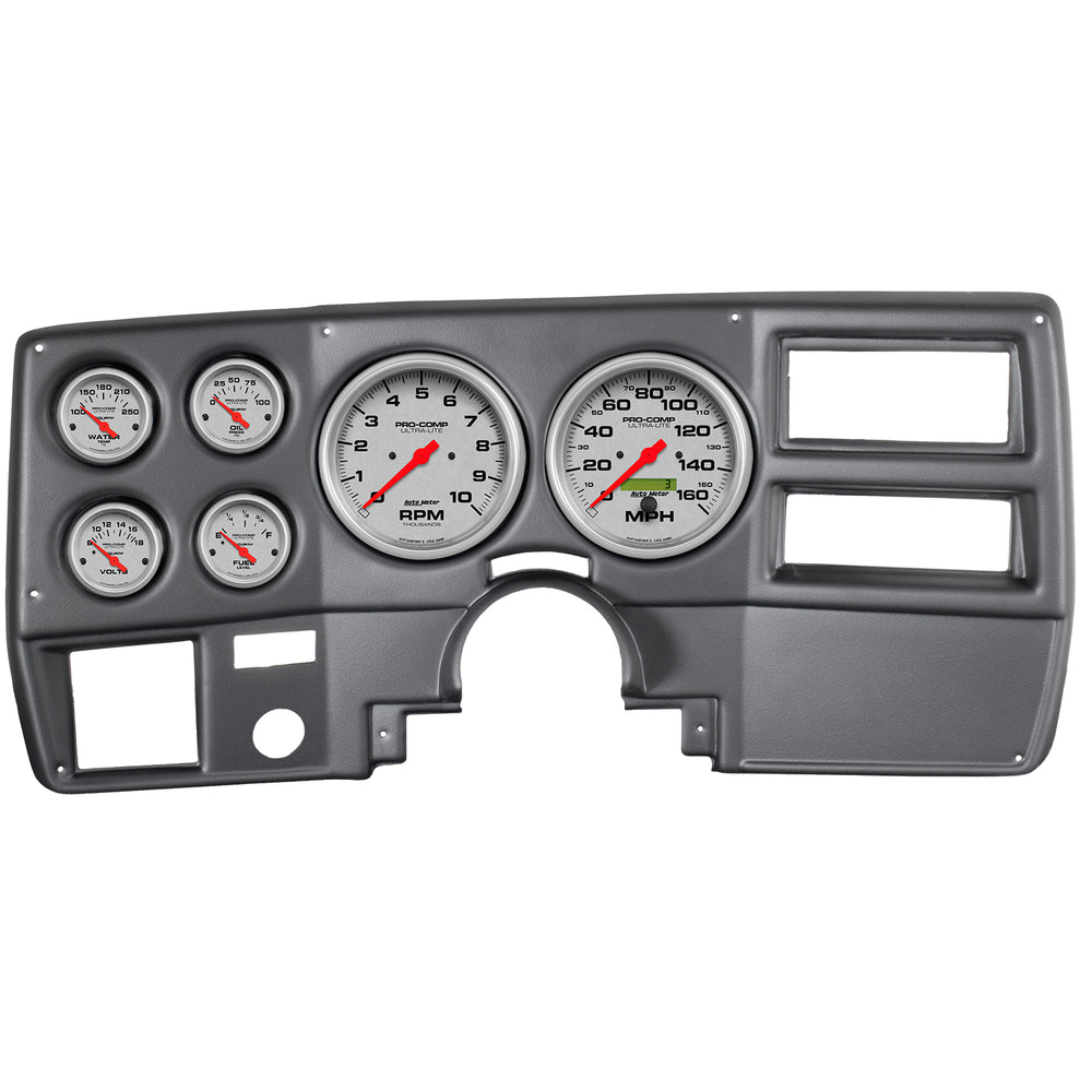 AutoMeter 6 Gauge Direct-Fit Dash Kit, Chevy Truck / Suburban 73-83, Ultra-Lite