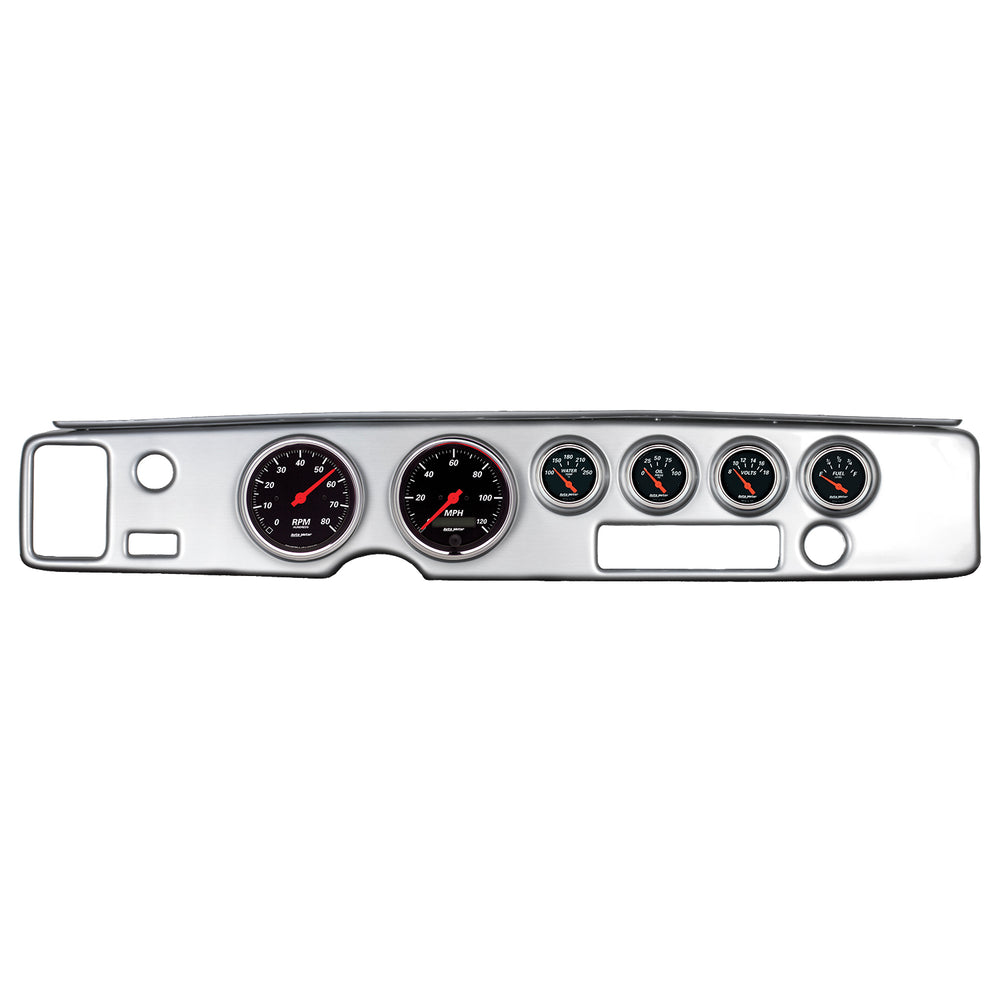 AutoMeter 6 Gauge Direct-Fit Dash Kit, Firebird 70-81, Designer Black