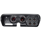6 GAUGE DIRECT-FIT DASH KIT, B-BODY / CHRGR / GTX / ROAD RUNNER/SAT 71-74, BLACK
