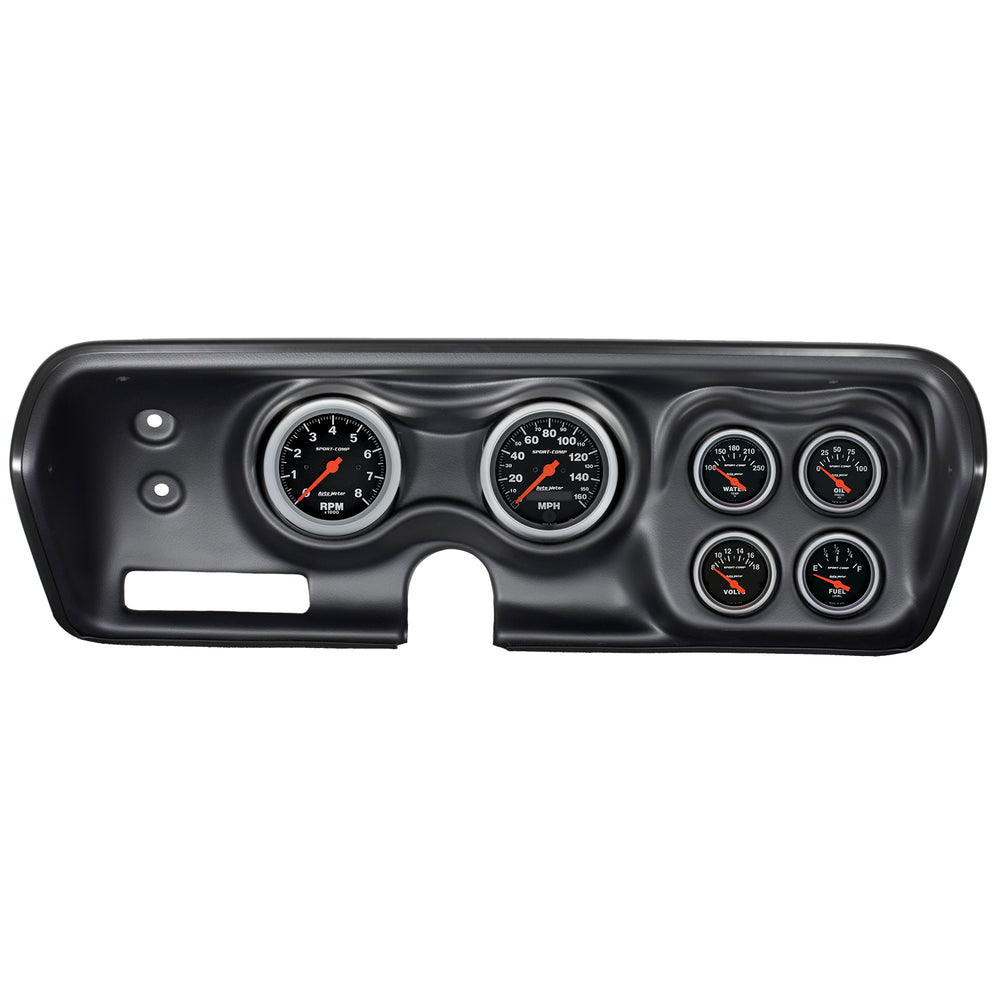AutoMeter 6 Gauge Direct-Fit Dash Kit, B-Body / Chrgr / Gtx / Road Runner / Sat 71-74 (7030-SC)