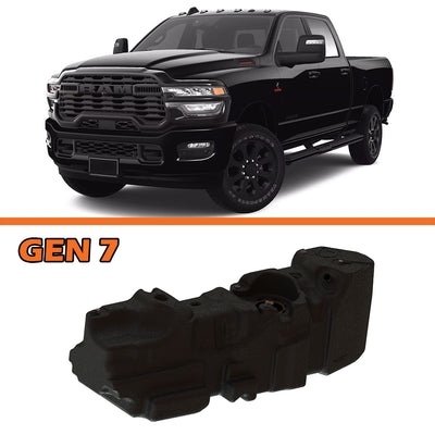 Titan Fuel Tanks 2025+ RAM 2500/3500 CREW Cab Short Bed (4WD Only) 52 Gallon Xxl Midship Fuel Tank