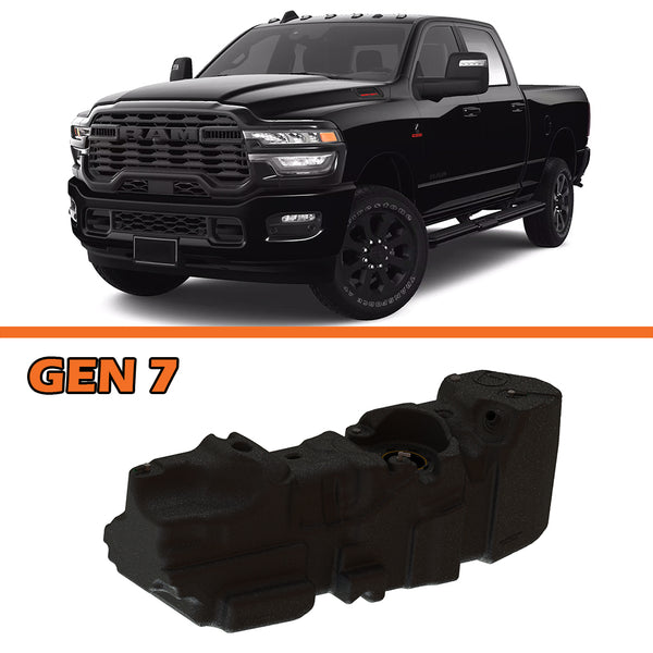 Titan Fuel Tanks 2025+ RAM 2500/3500 CREW Cab Short Bed (4WD Only) 52 Gallon Xxl Midship Fuel Tank